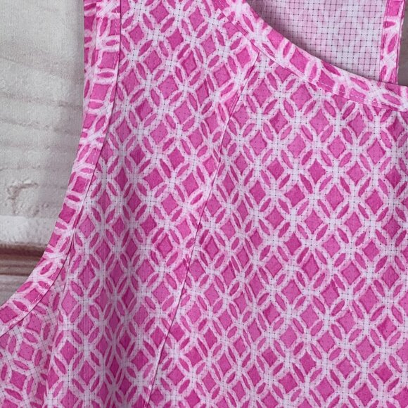 Tommy Bahama Dress Womens S Pink Bahama Coast Lovely Lattice Sleeveless Tank - Picture 4 of 7